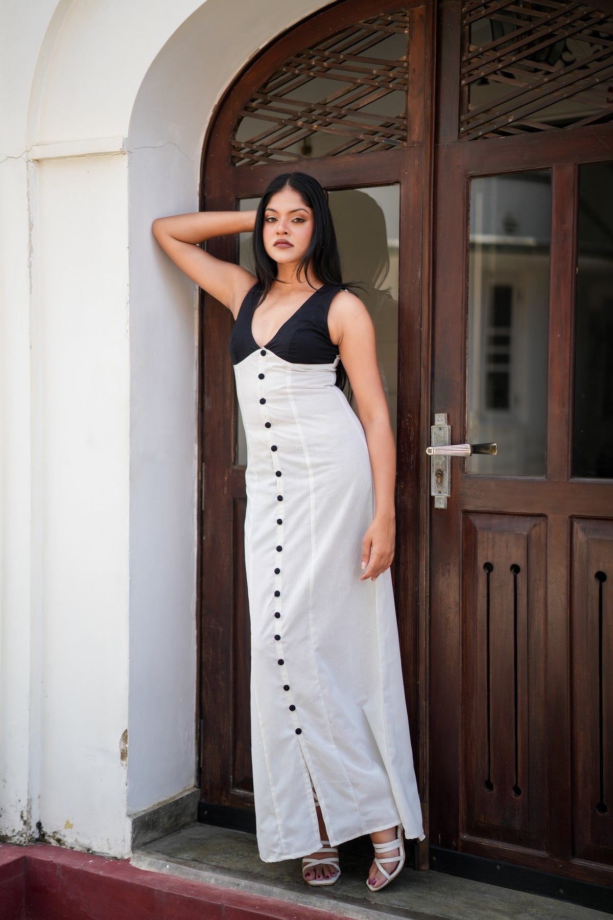 THE ELBA BUTTON DOWN MAXI