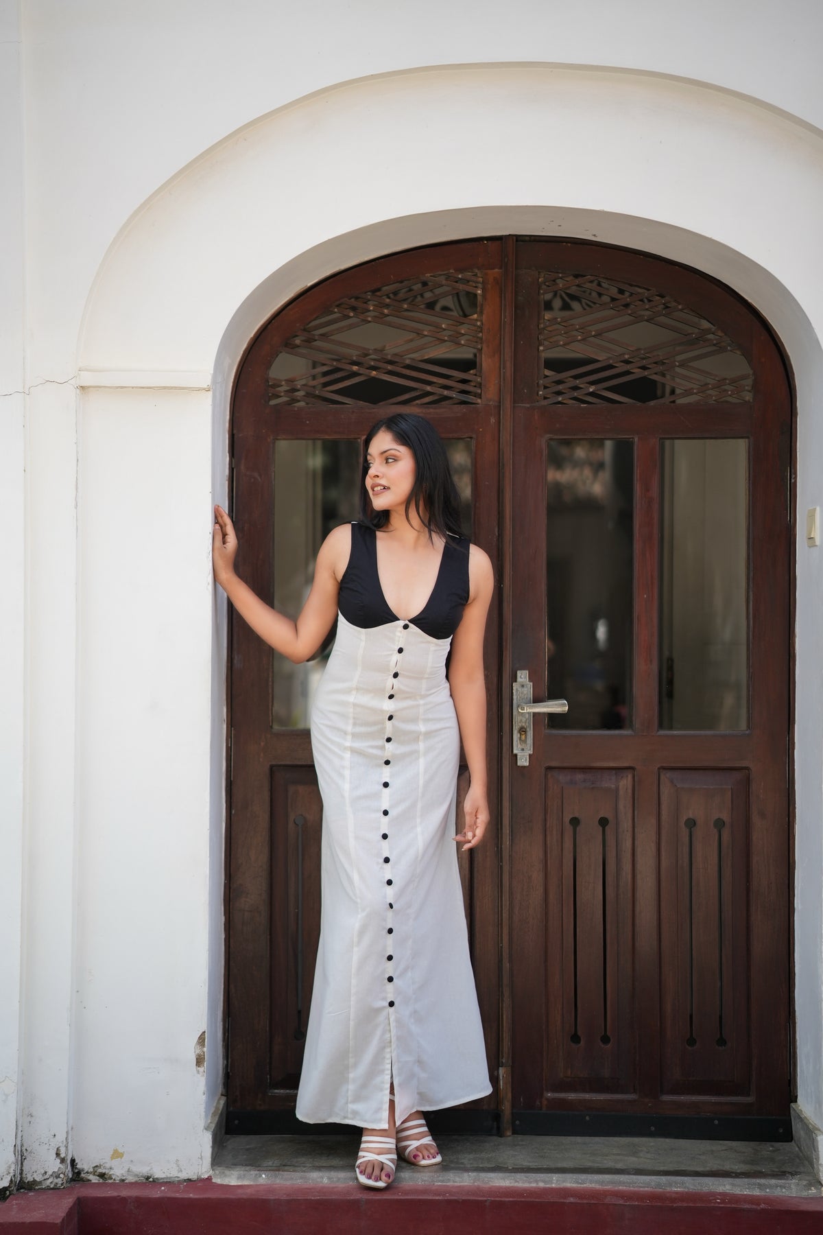 THE ELBA BUTTON DOWN MAXI