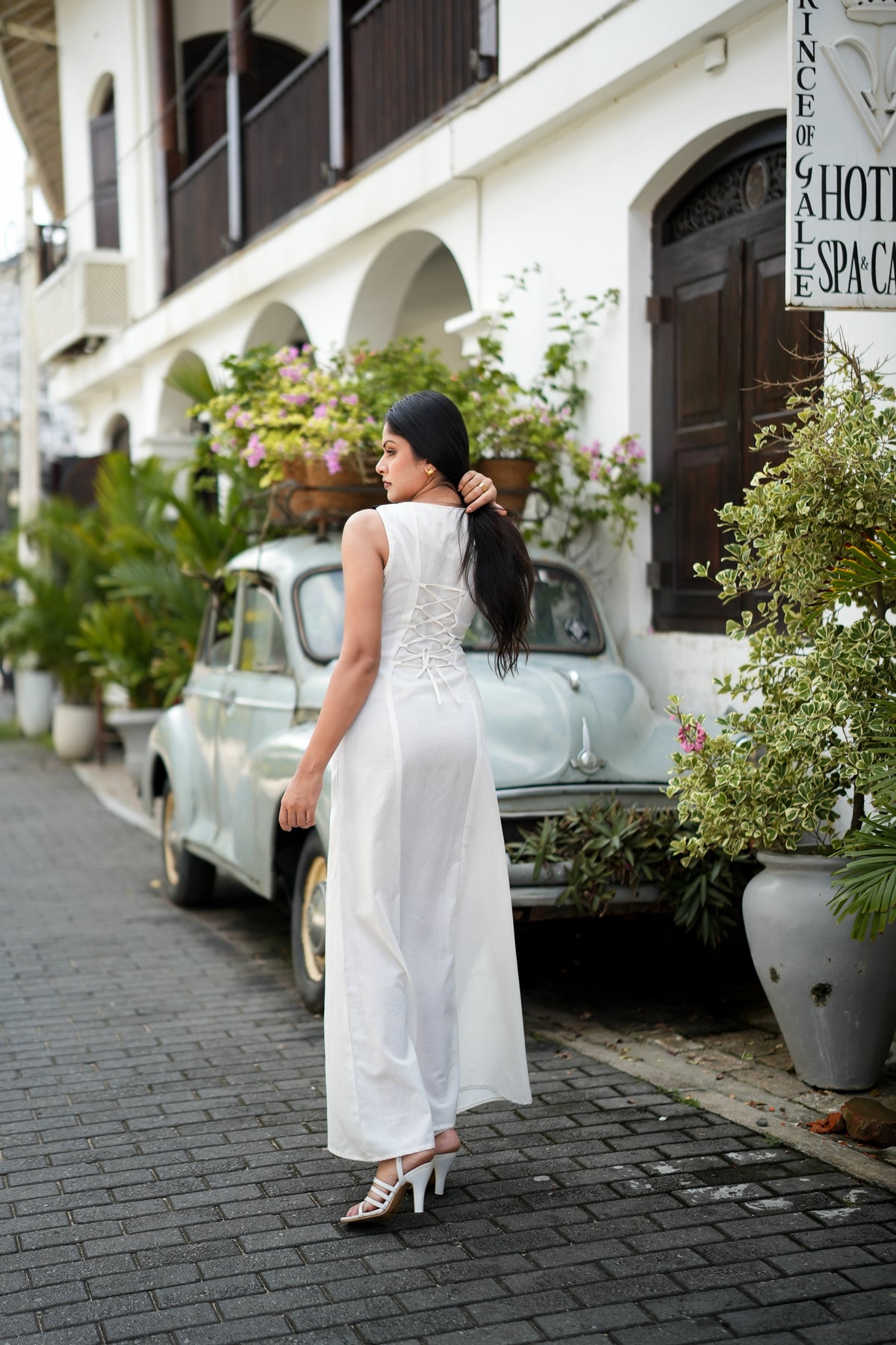 THE ELBA BUTTON DOWN MAXI
