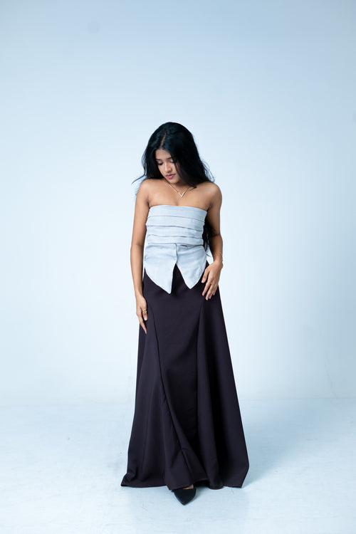 THE CAELUM PLEATED TOP