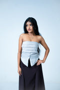 THE CAELUM PLEATED TOP